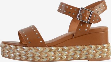 The Divine Factory - Sandalias en marrón: frente