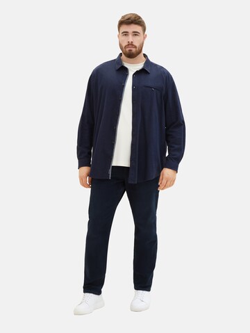 TOM TAILOR Men + Regular Fit Hemd in Blau