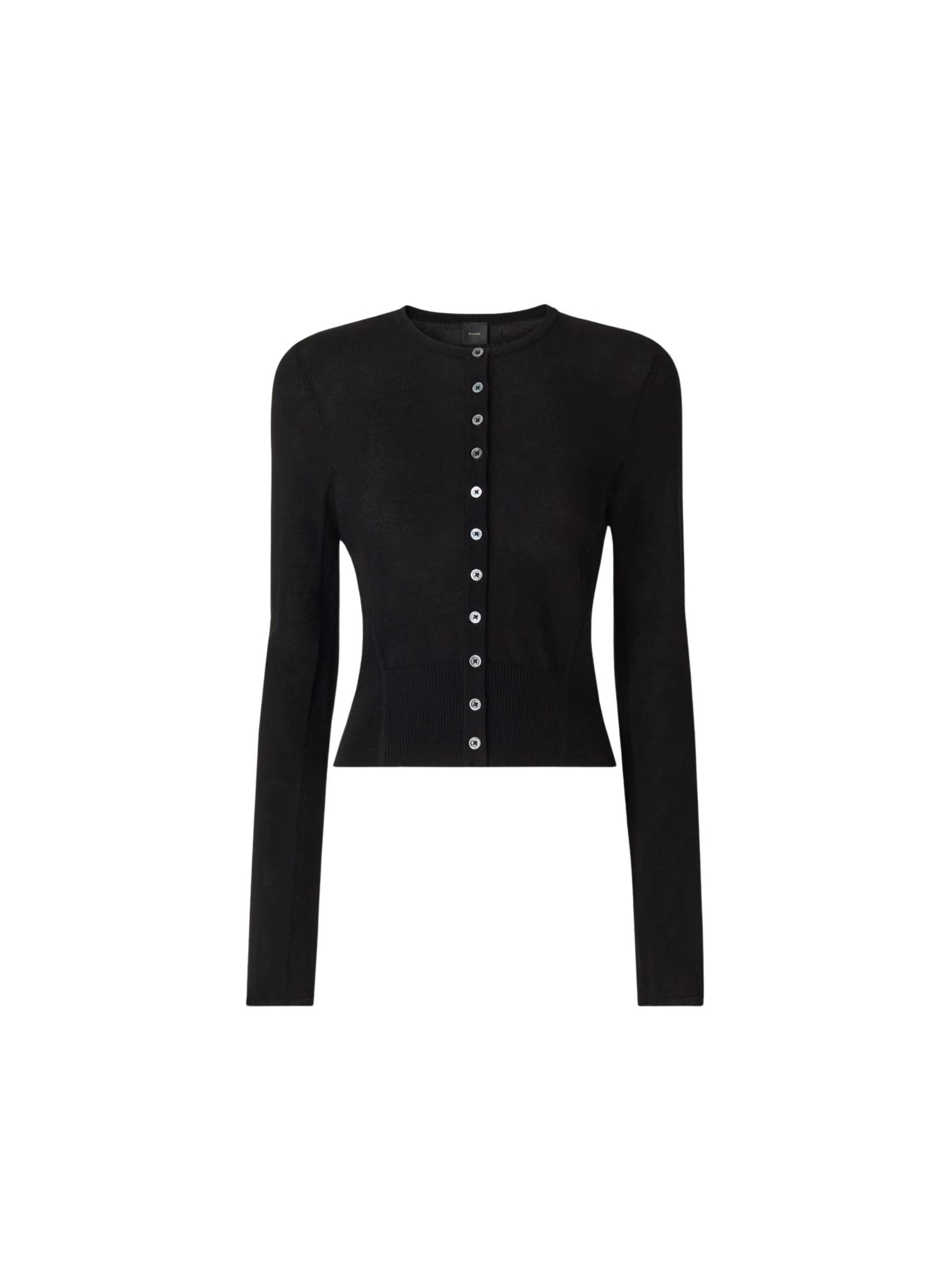 PINKO Kofta 'PINKO METEORA CARDIGAN Maglieria' i svart: framsida