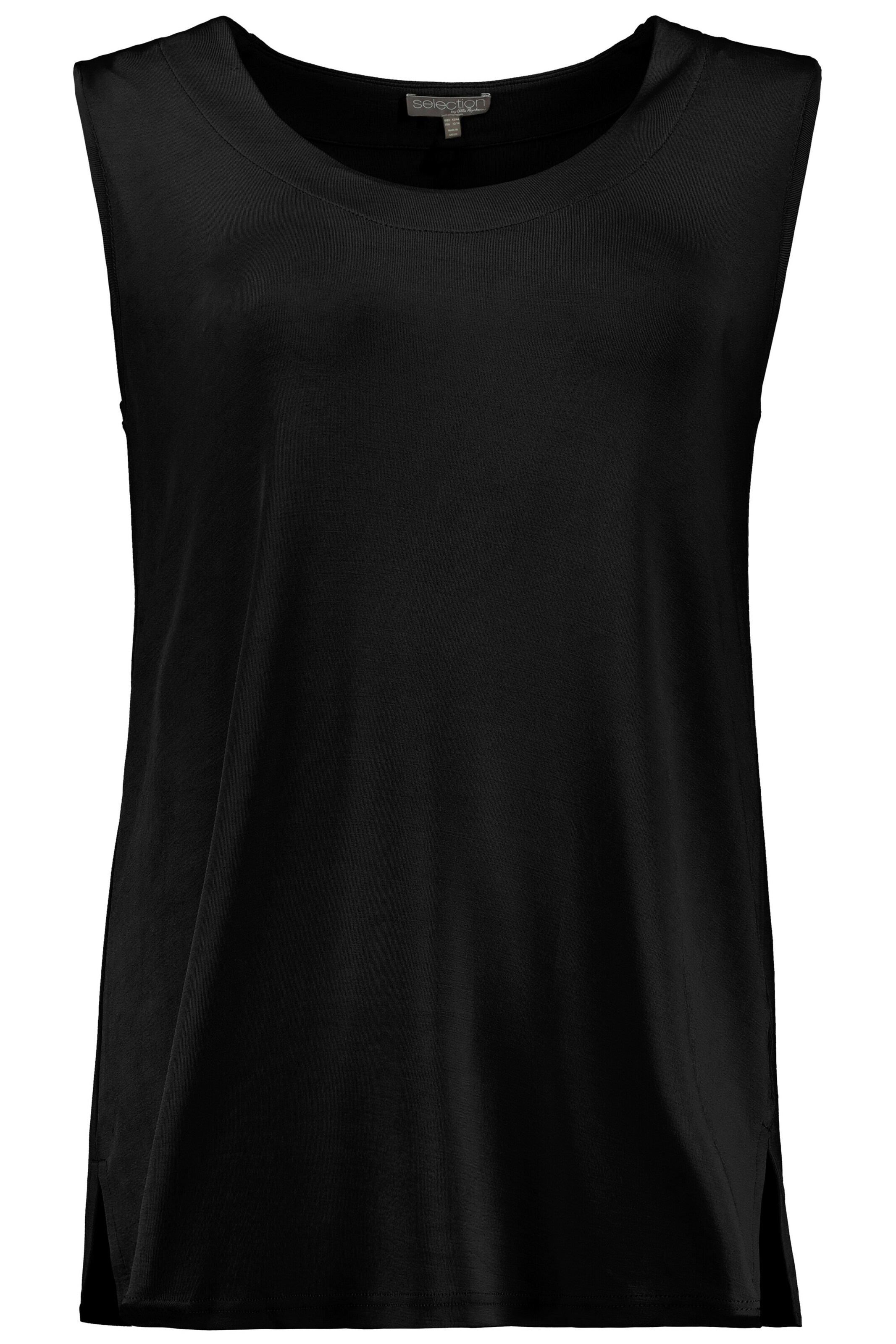 Ulla Popken Top in Schwarz: Vorderseite