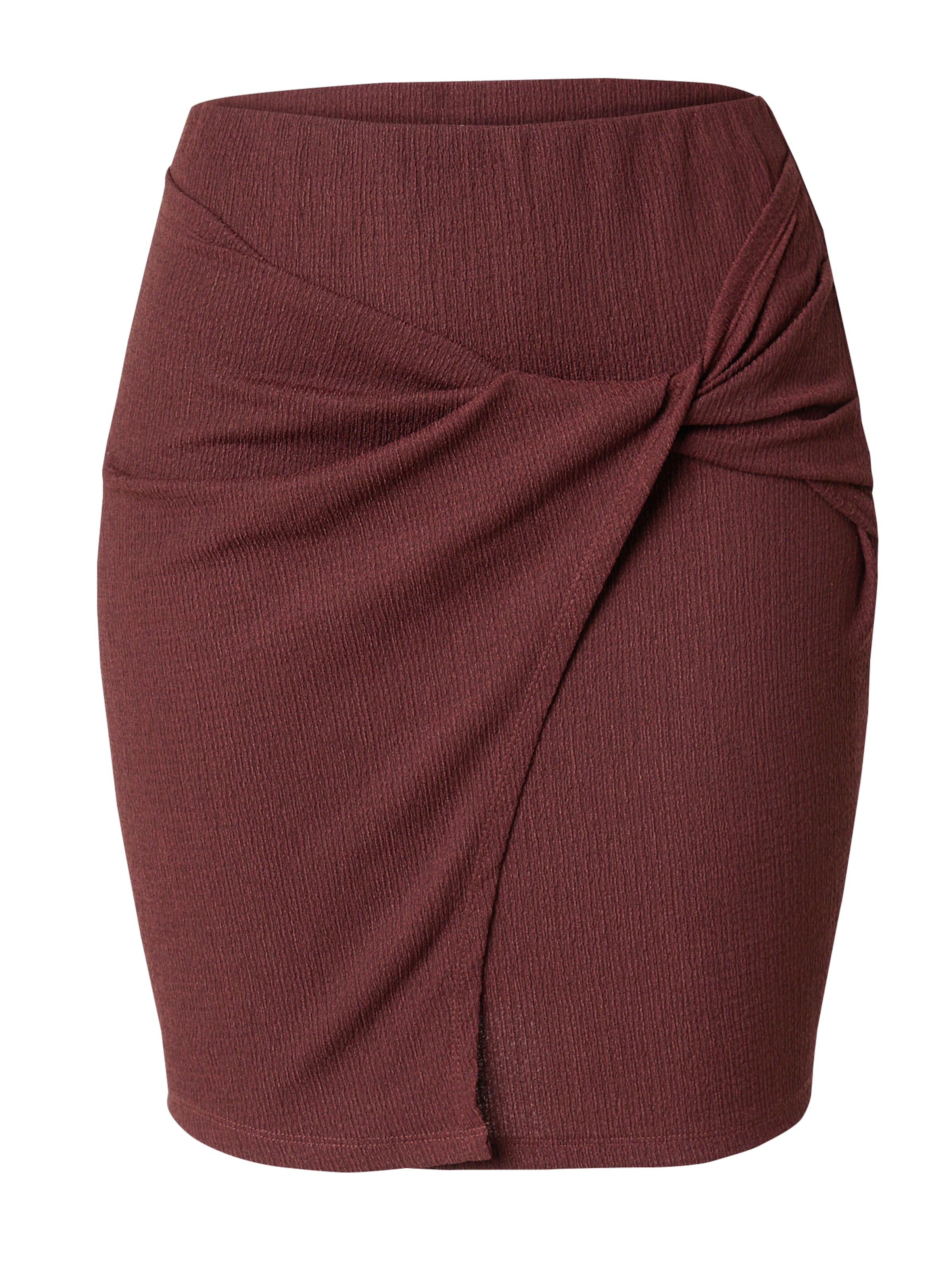 ABOUT YOU Jupe 'Kasha Skirt' en brun foncé, Vue avec produit