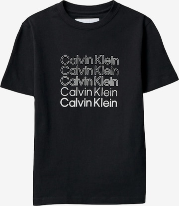 Calvin Klein Kids T-shirt i svart: framsida