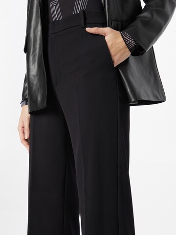 Lindex Regular Pleated Pants 'Gyrid' in Black