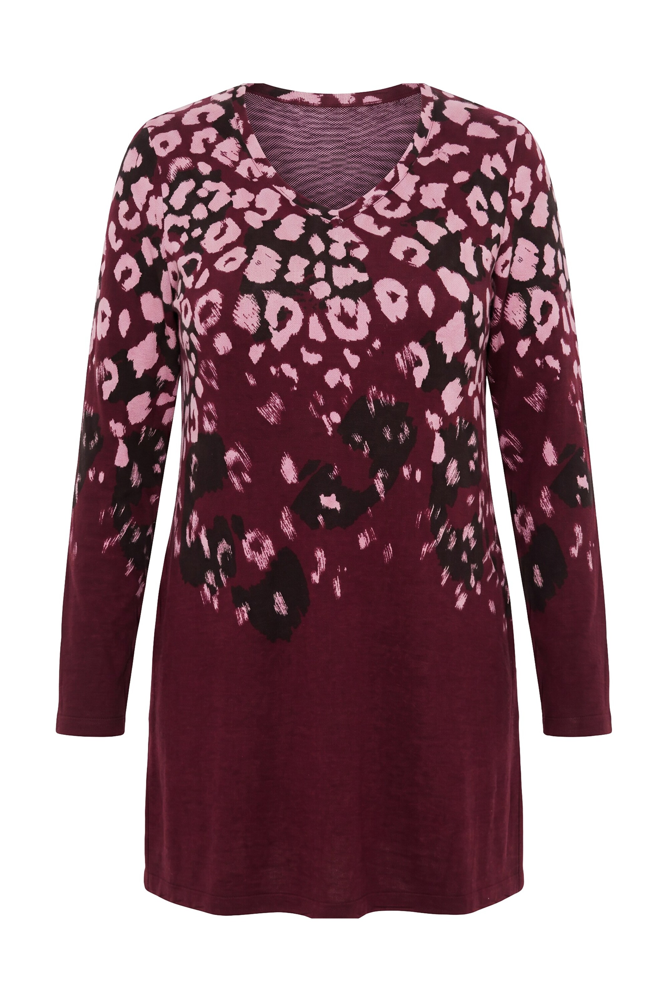 Ulla Popken Longshirt in Braun: Vorderseite