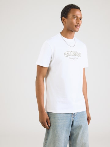 GUESS Shirt 'COUNTRY CLUB' in White: front