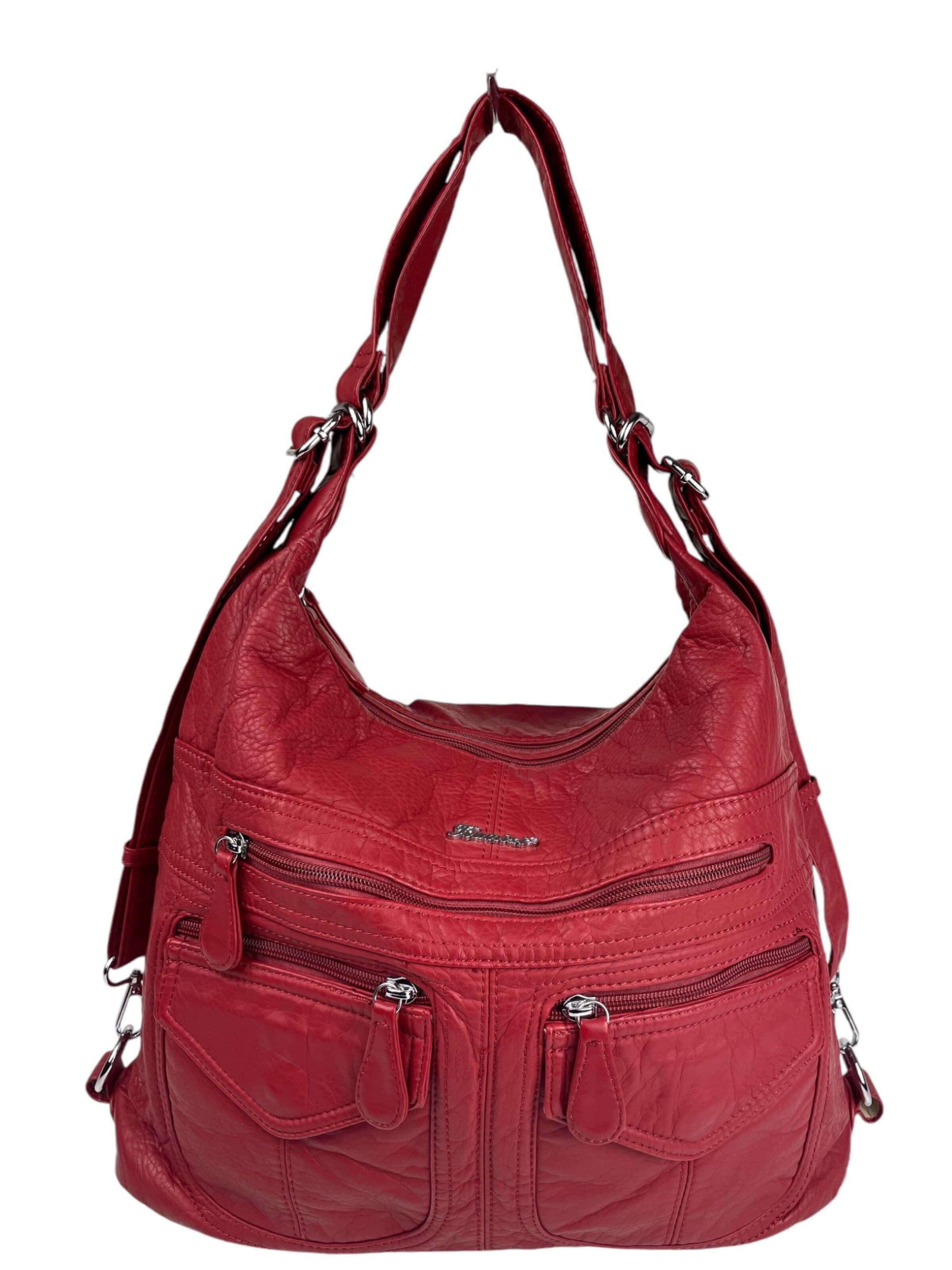 Zaino '2in1 Rucksacktasche' di Kumixi in rosso: frontale
