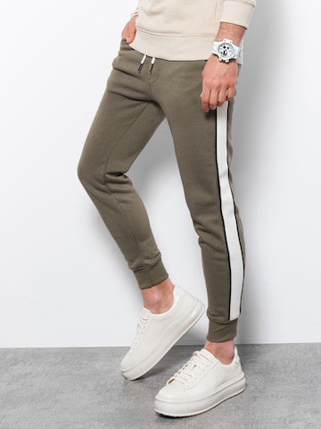 Effilé Pantalon 'P865' Ombre en vert