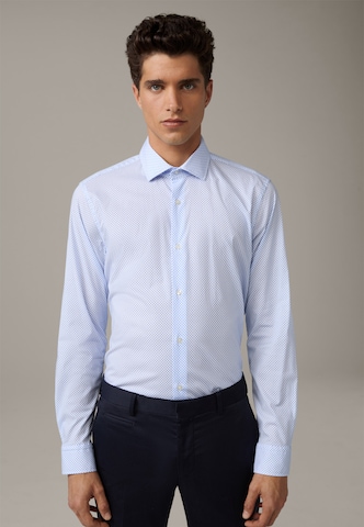 STRELLSON Slim fit Button Up Shirt 'Stan' in Blue: front