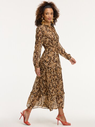 Robe 'JADE LEOPARD' Shiwi en marron