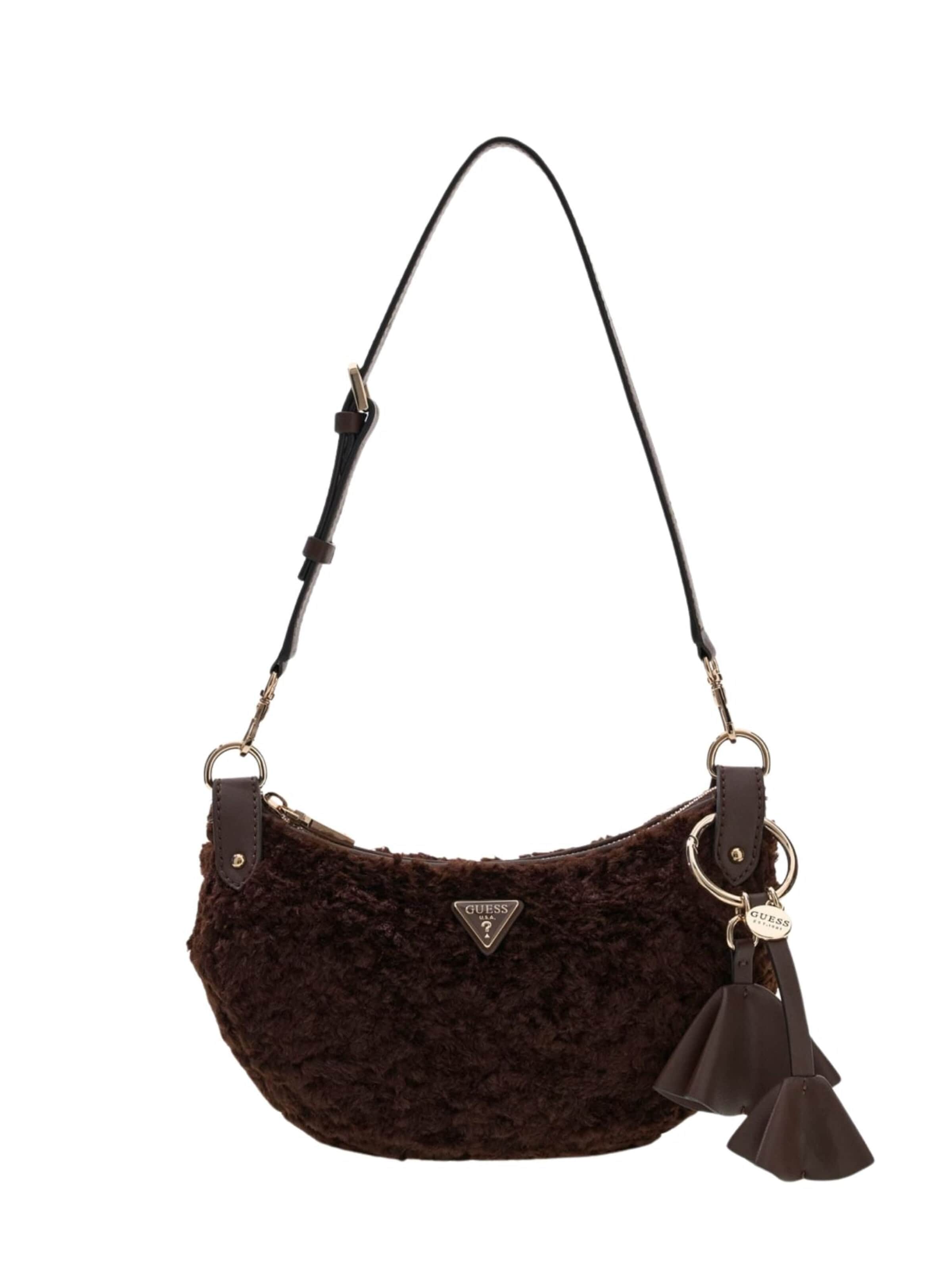 Borsa a spalla 'Guess Borsa Katie Convertible Shoulder Bag' di GUESS in marrone: frontale