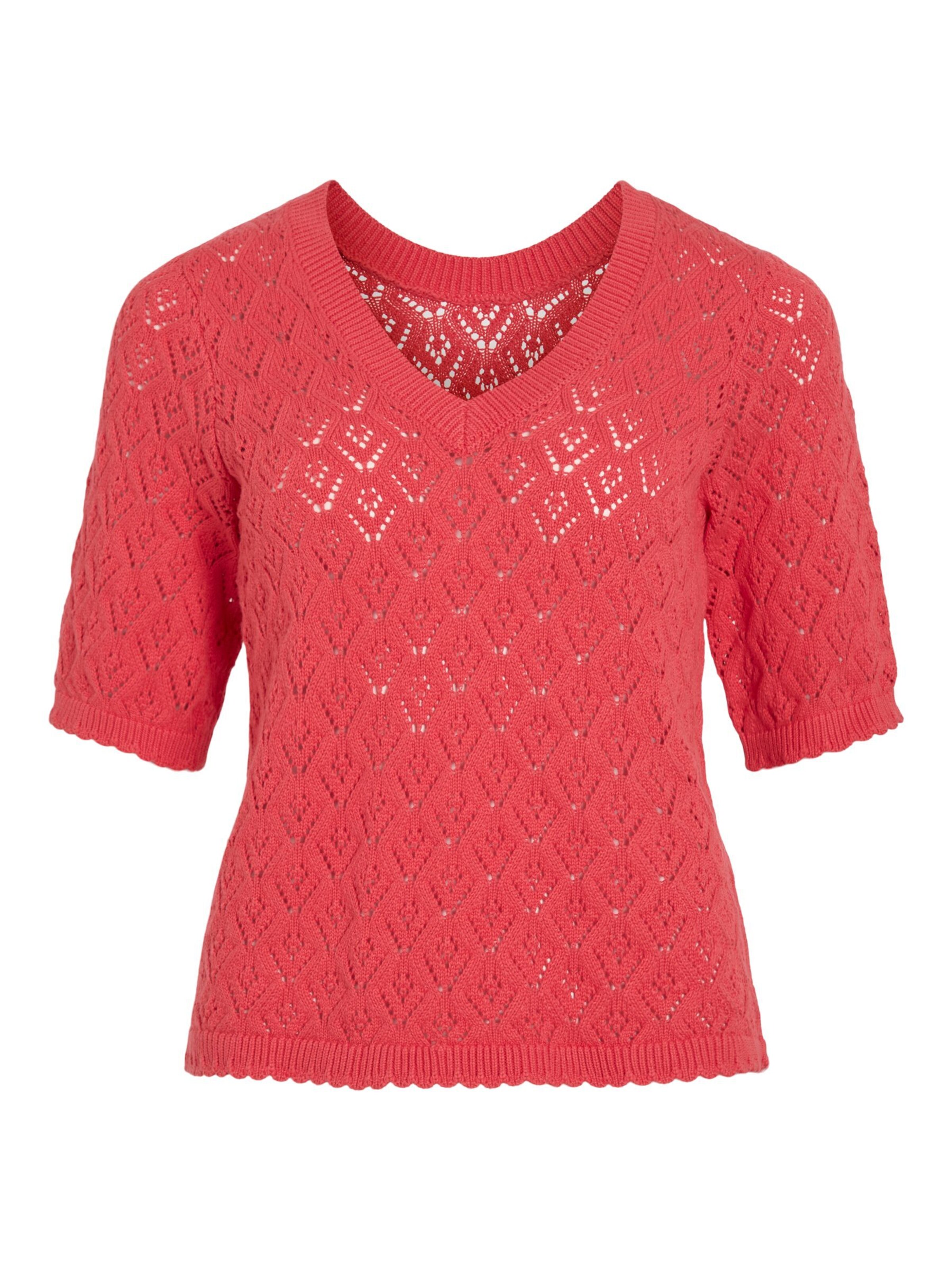 Pullover 'VISava' di VILA in rosso: frontale