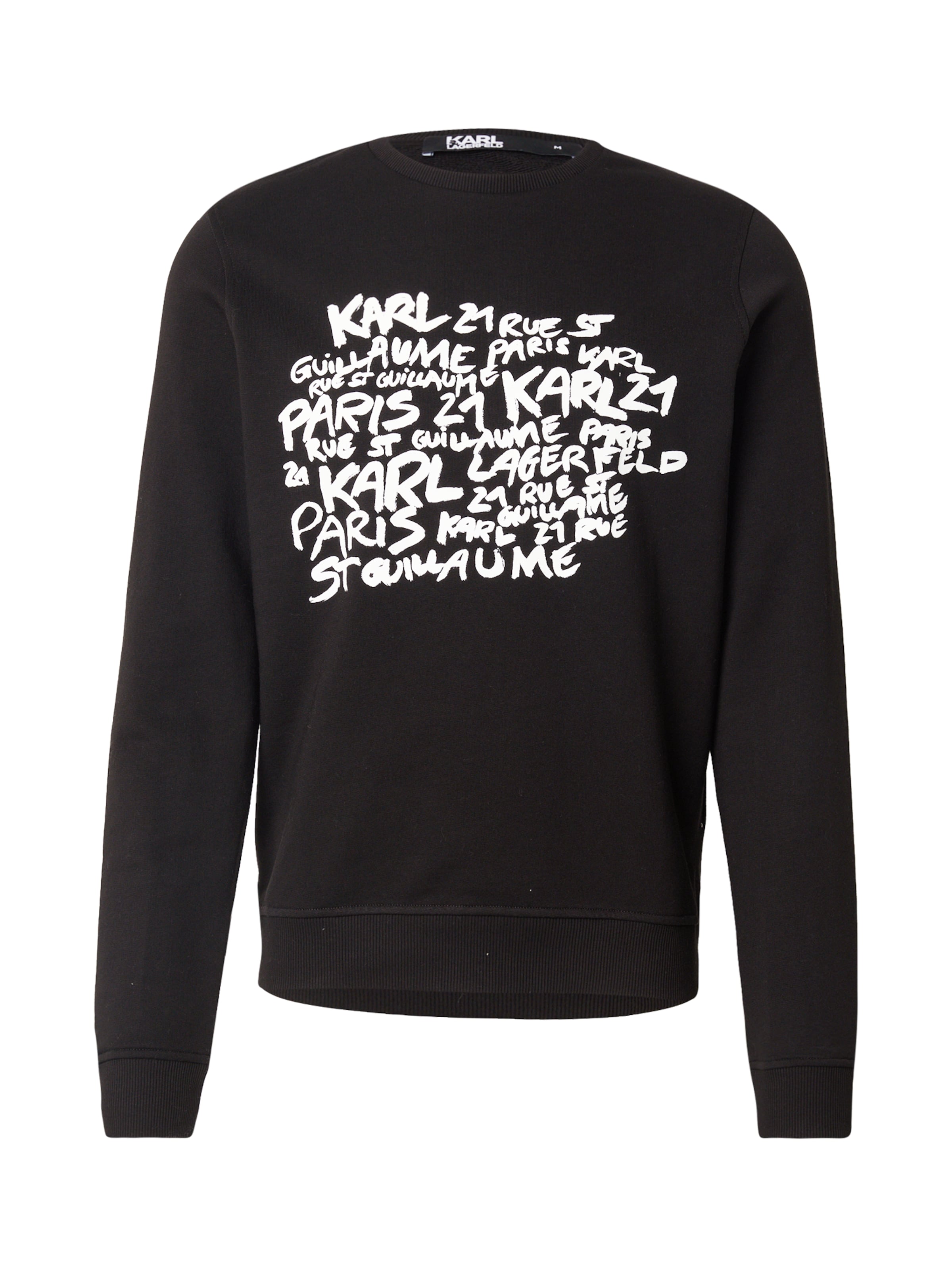 Karl Lagerfeld Μπλούζα φούτερ σε μαύρο: μπροστά