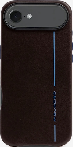 Piquadro Smartphonehoesje in Bruin: voorkant