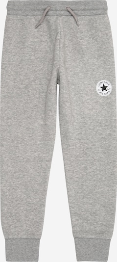 CONVERSE Pantalon 'CHUCK' en gris chiné / noir / blanc, Vue avec produit