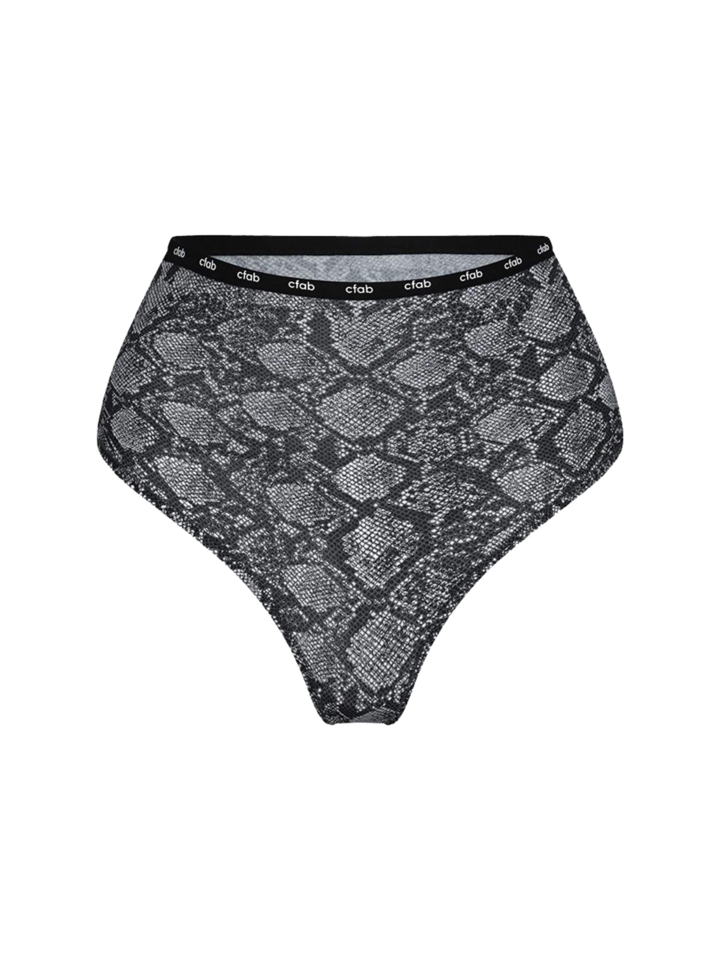 cfab (formerly creamy fabrics) Trosa 'Hight-Waist Tanga' i grå: framsida