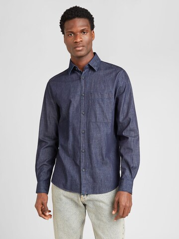 Coupe regular Chemise s.Oliver en bleu : devant