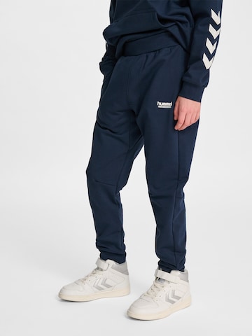 Hummel Tapered Sportsbukser i blå: forside