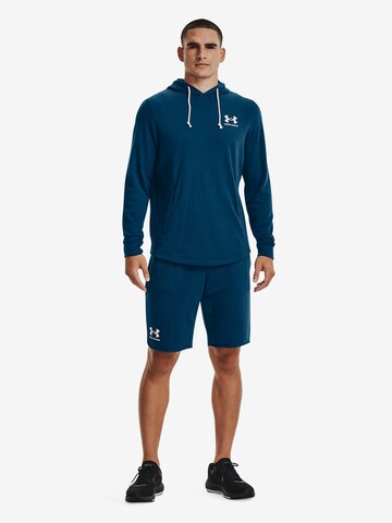 UNDER ARMOUR Regular Sportshorts 'Rival Terry' in Blau