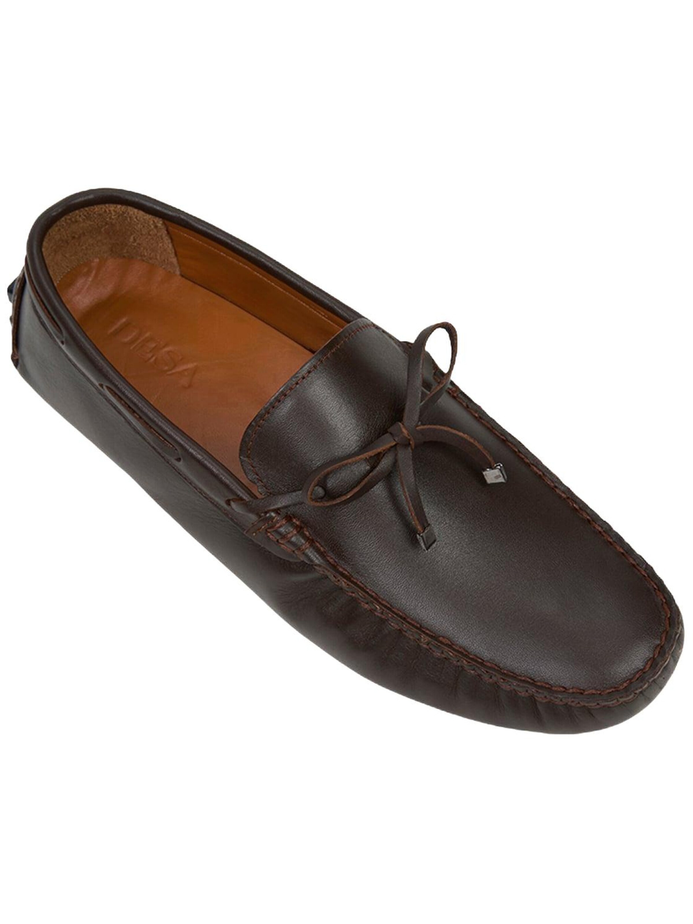 Desa Moccasins 'Slipper' in Brown: front