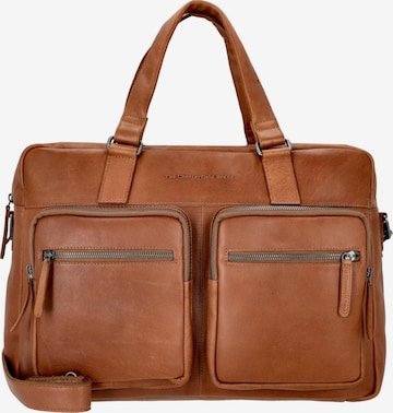 The Chesterfield Brand Briefcase 'Misha' in Brown: front
