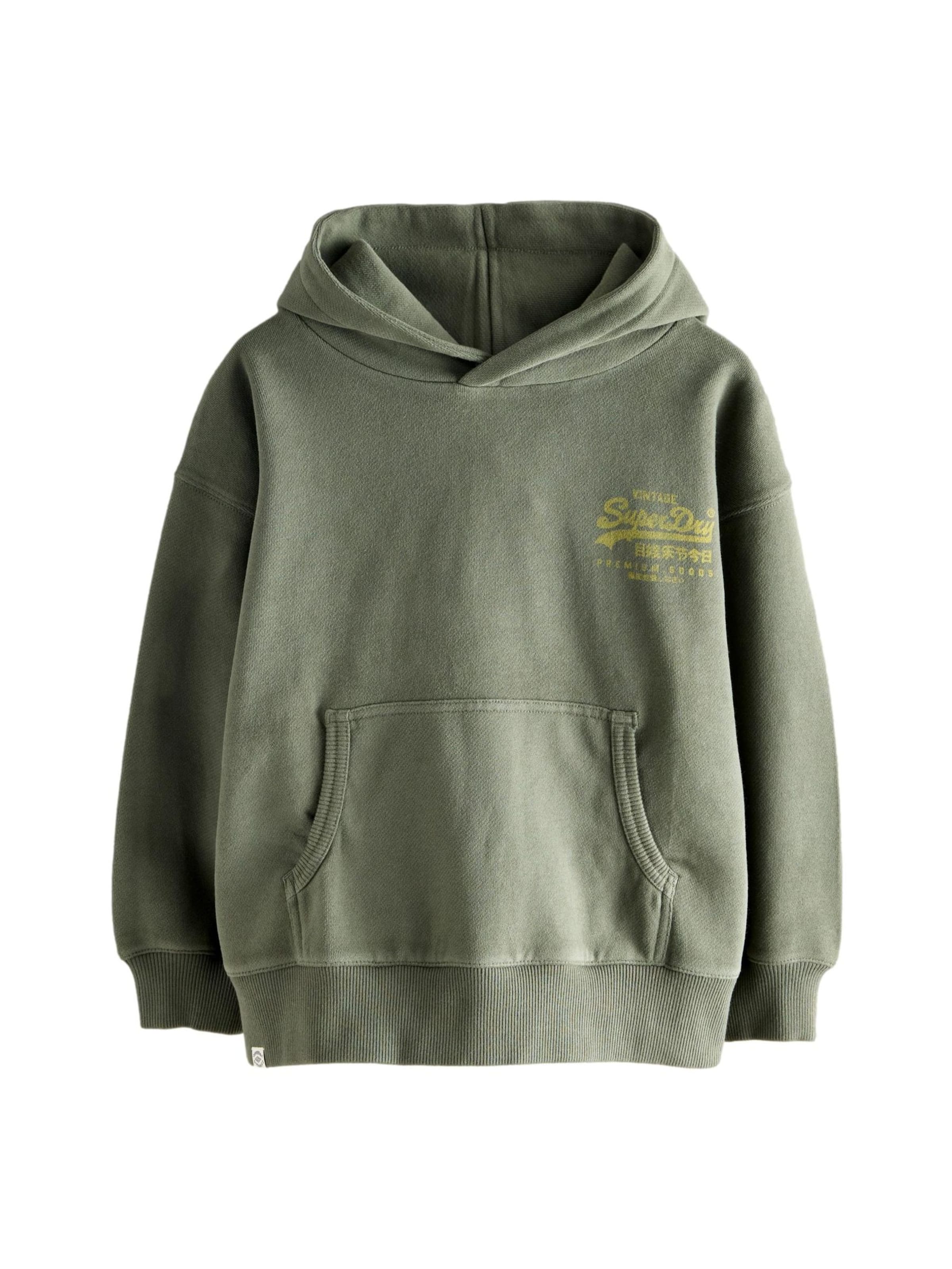 Superdry - Sudadera en verde: frente