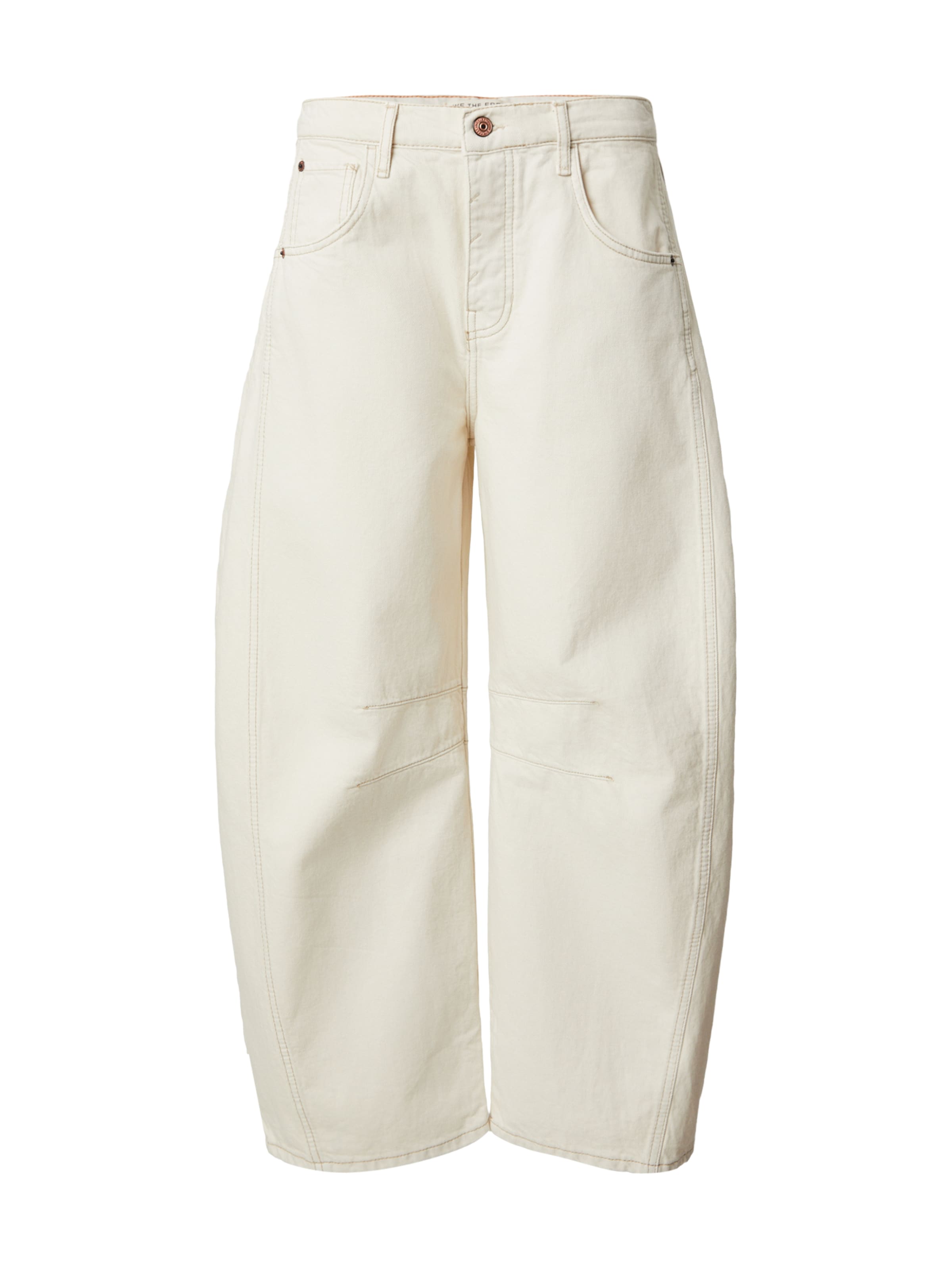 Free People Baggy Τζιν σε μπεζ: μπροστά