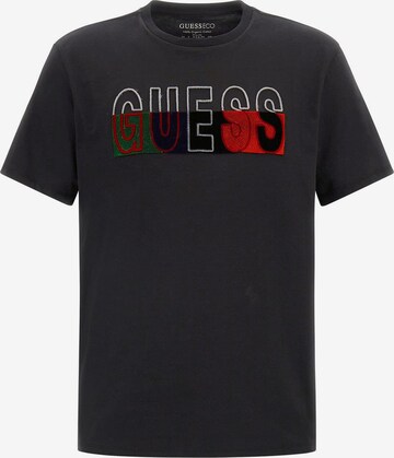 T-Shirt GUESS en noir : devant