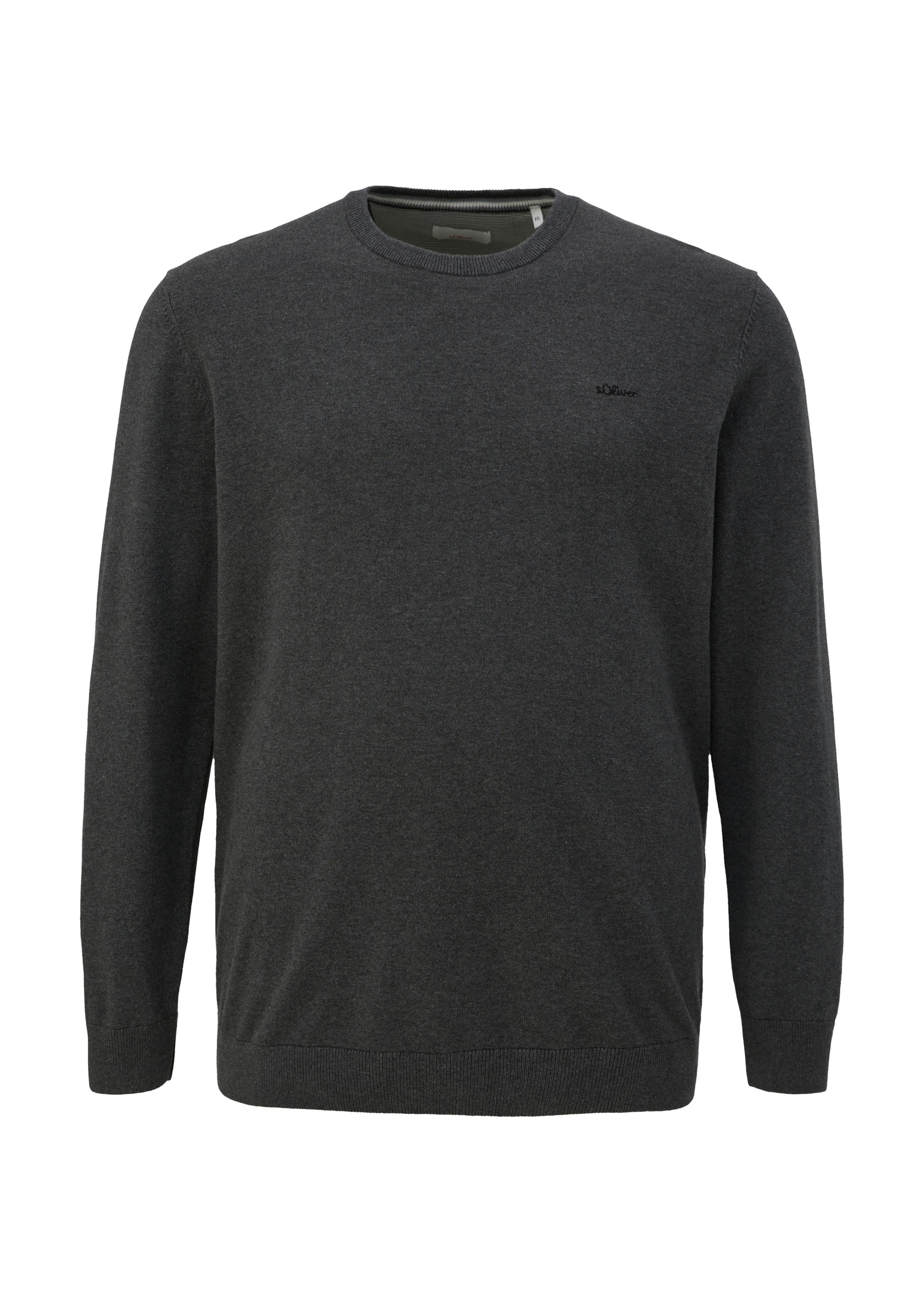 s.Oliver Men Big Sizes Pullover in Grau: Vorderseite