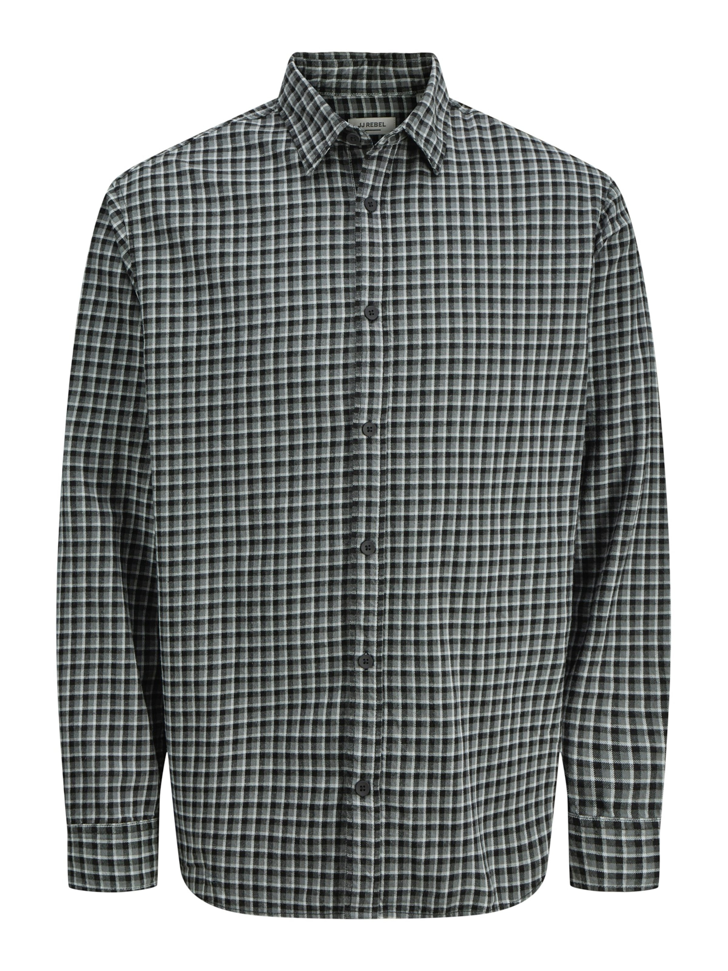 JJ Rebel Regular fit Skjorta 'JREBINFINTE' i svart: framsida