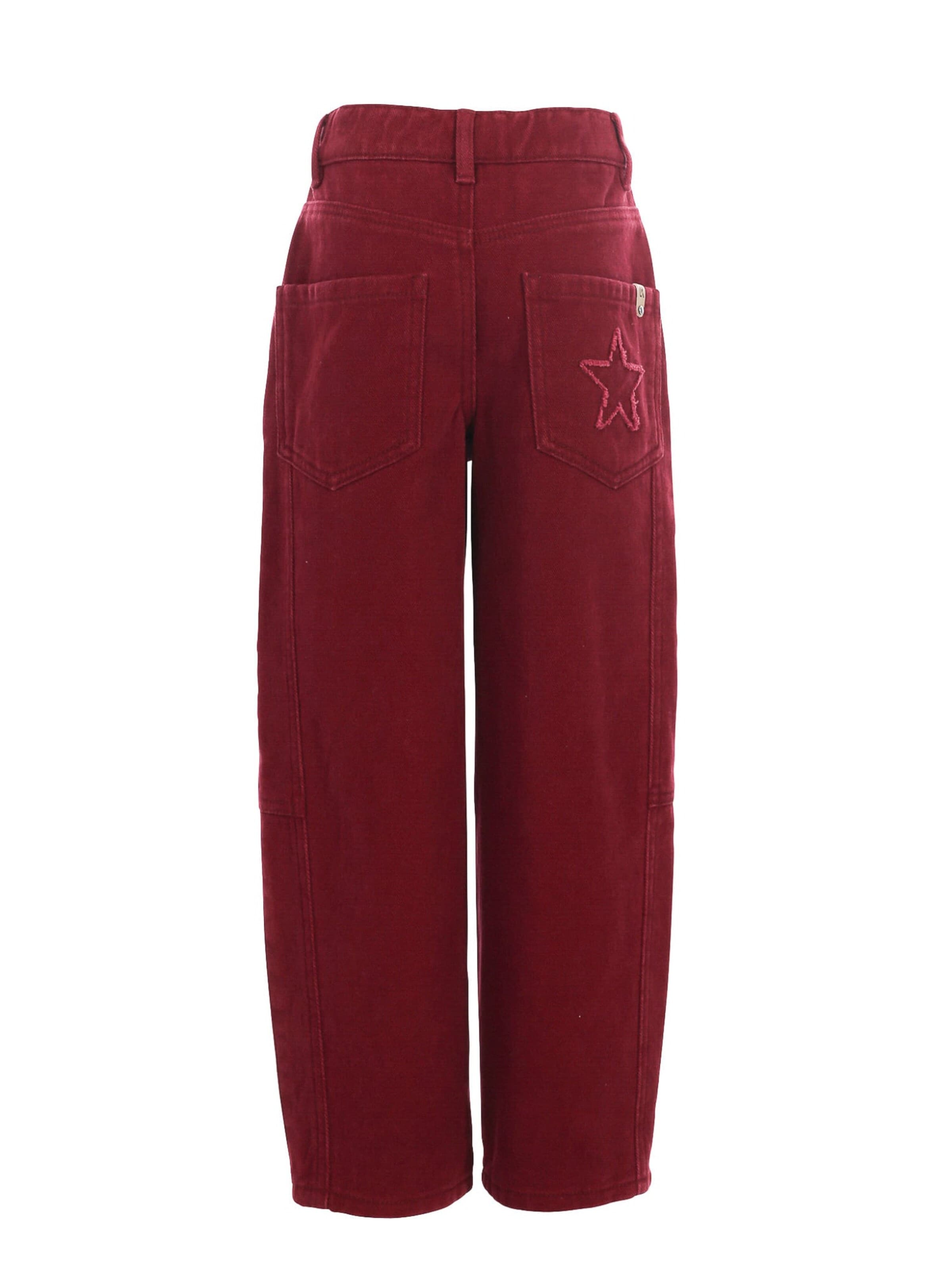 Looxs Revolution Barrel Jeans in Red