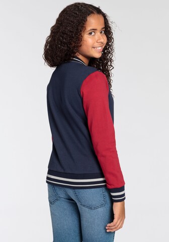 DELMAO Zip-Up Hoodie in Blue