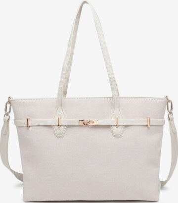Borsa a mano 'Borsa a Mano Donna Ecopelle - Modello KSD52134 con Tracolla Staccabile' di Kassandra in beige: frontale