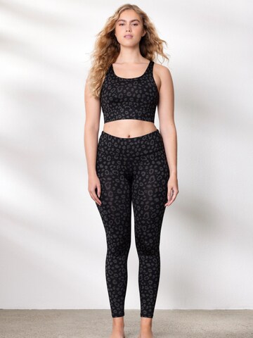 Hey Honey Bustier Sport bh 'Bustier' in Zwart: voorkant