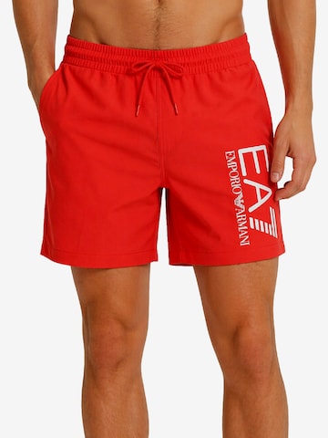 EA7 Emporio Armani Regular Housut värissä punainen: etupuoli