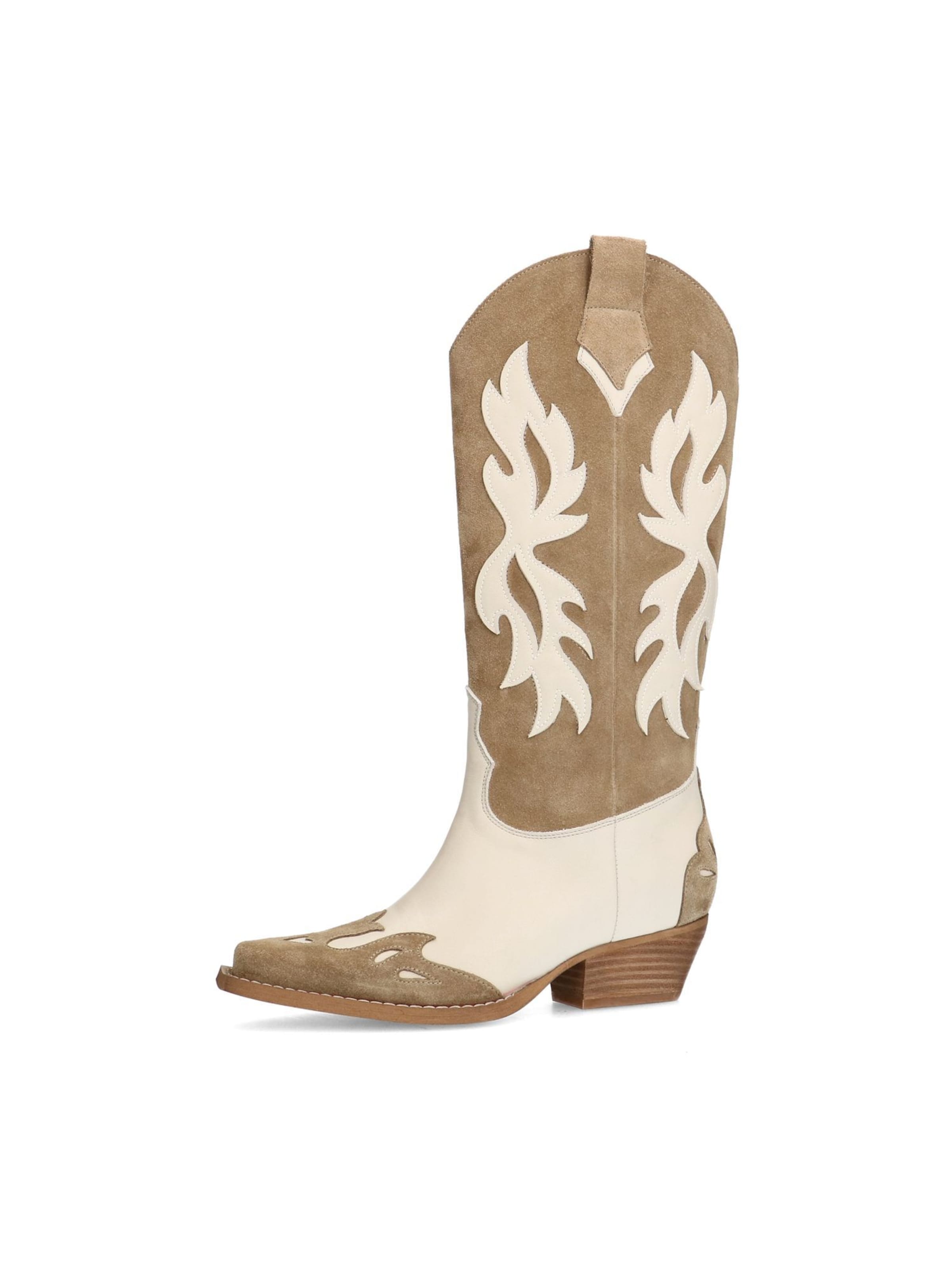 SACHA Cowboystiefel in Beige: Vorderseite