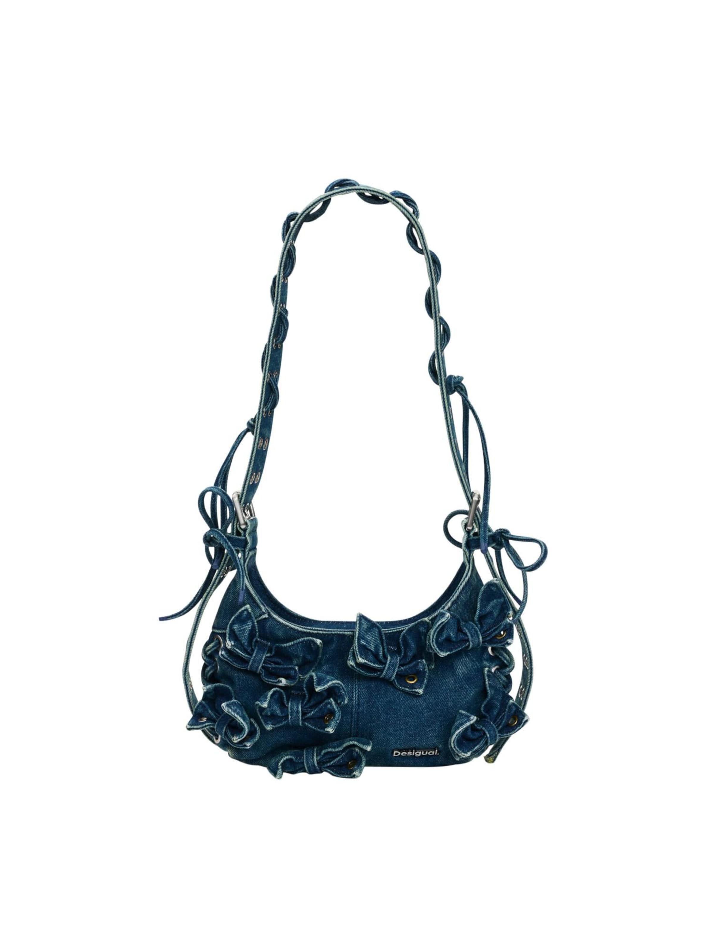 Desigual Torba na ramię w kolorze niebieski: przód