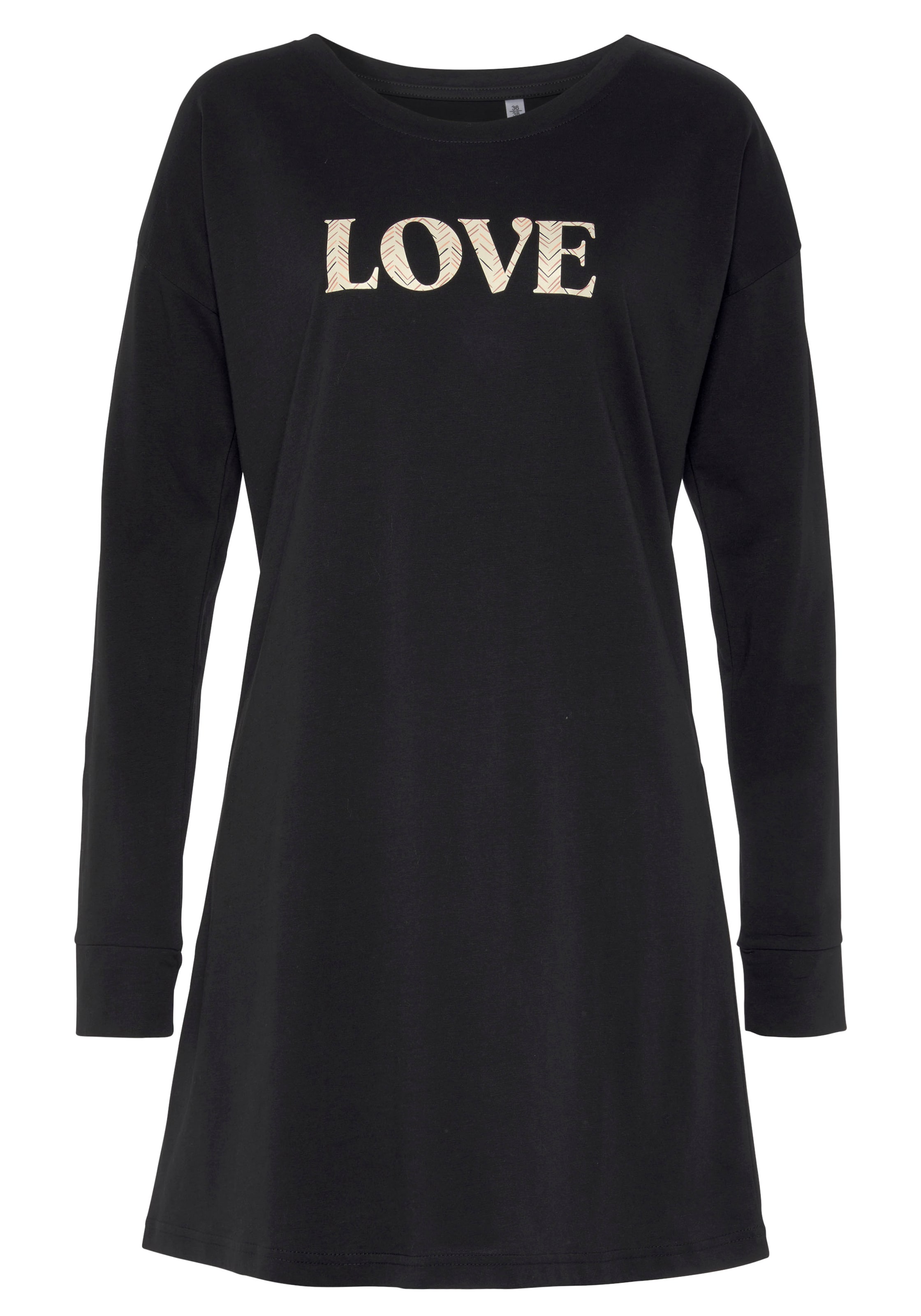 VIVANCE Nightgown in Black: front