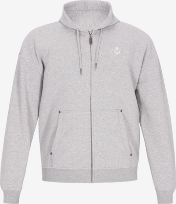 Veste de survêtement DreiMaster Vintage en gris : devant