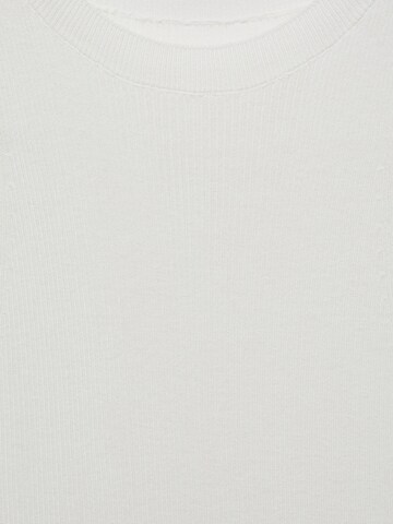 MANGO Knitted top 'KARL' in White