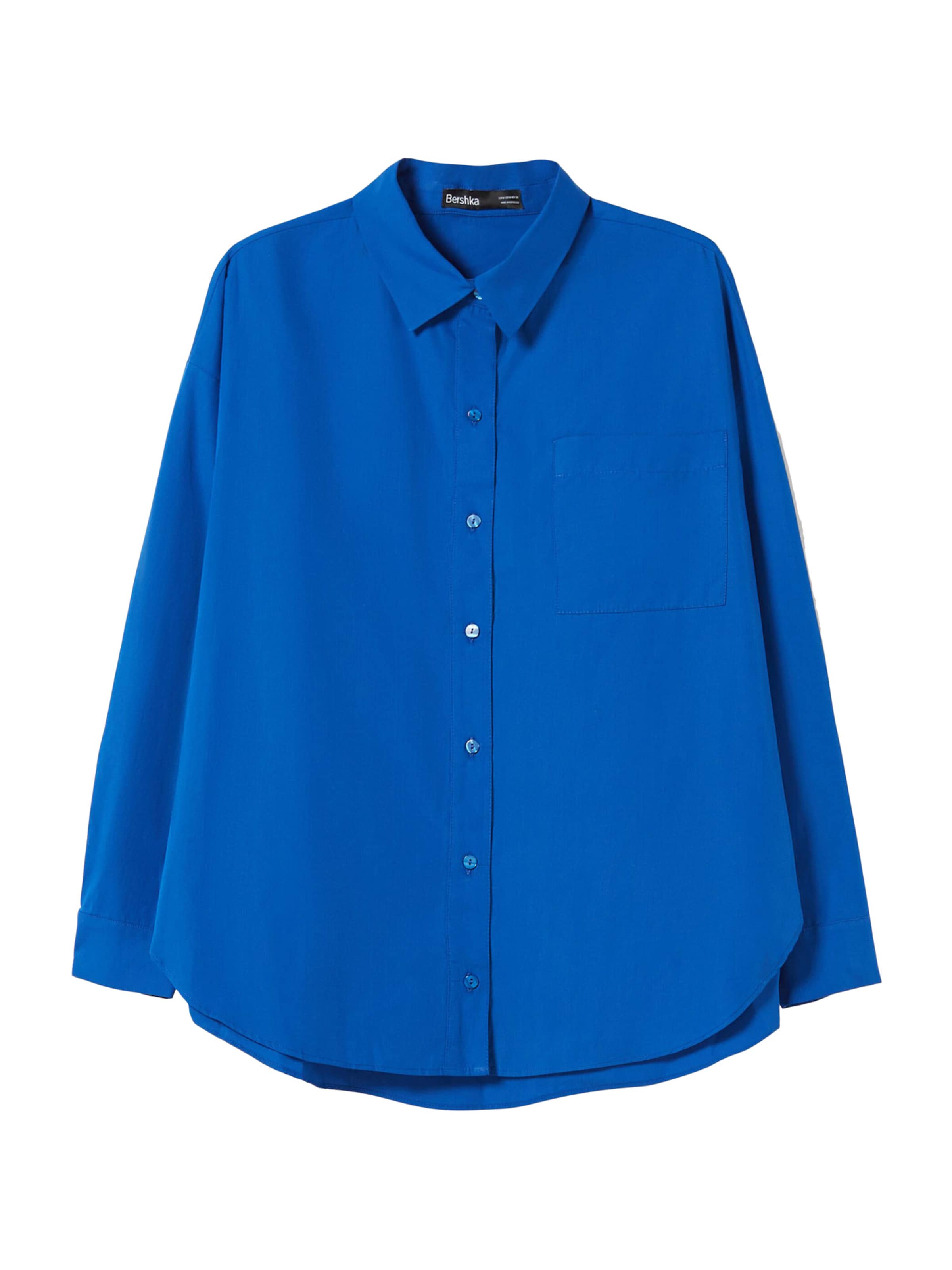 Bershka Bluse in Blau: Vorderseite
