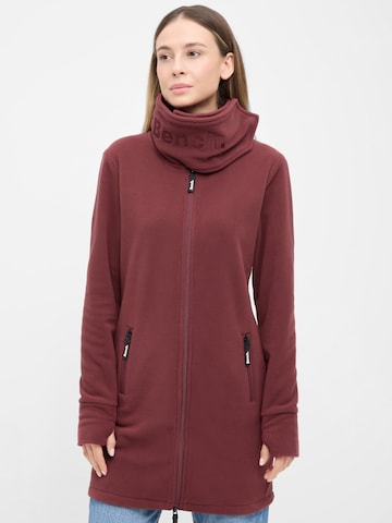 BENCH Fleece Jacket 'Bridgit' in Red: front