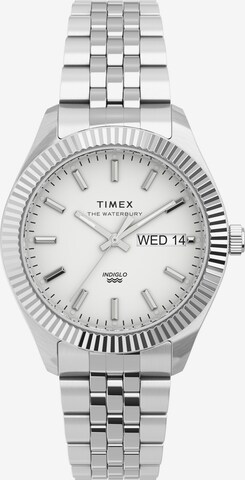 TIMEX Analogt ur 'Legacy' i sølv: forside