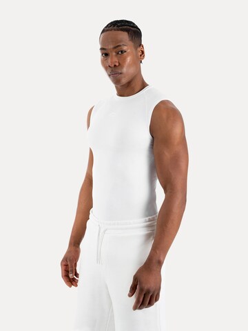 T-Shirt Smilodox en blanc : devant