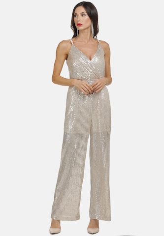 Tuta jumpsuit di faina in beige