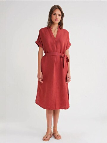 MixRay Kleid in Rot: Vorderseite
