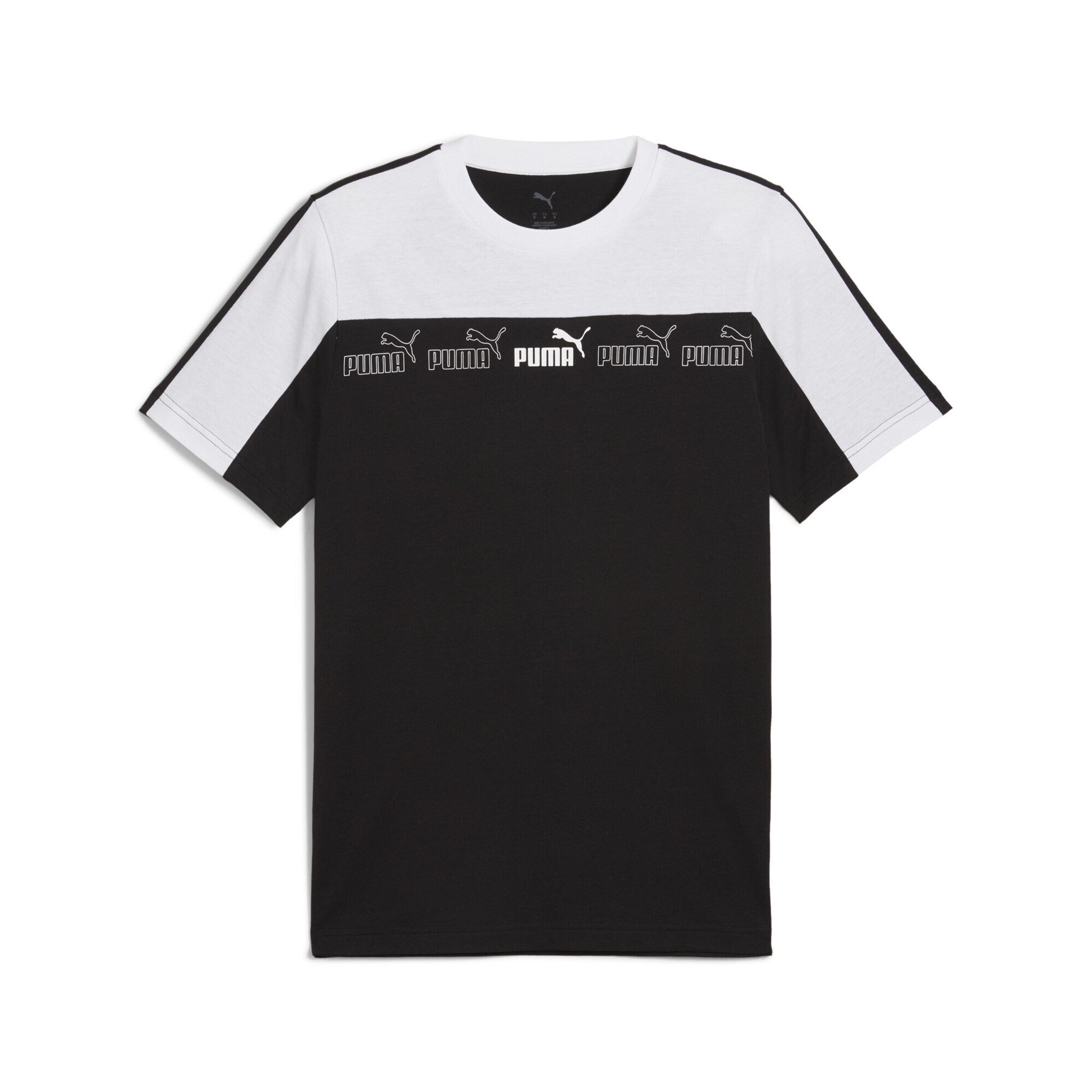 T-Shirt 'Around The Block' PUMA en noir : devant