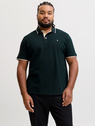 Jack & Jones Plus Футболка 'JJEPAULOS' в Зеленый: спереди