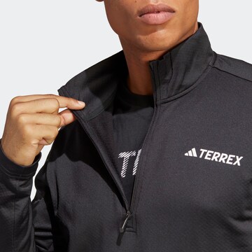 ADIDAS TERREX Sportief sweatshirt 'Multi Fleece' in Zwart