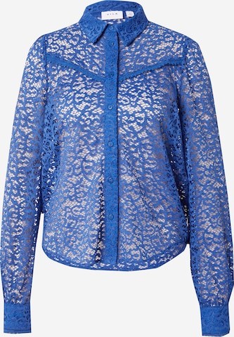 VILA Blouse 'GLAZE' in Blue: front