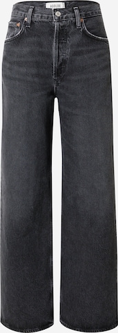 AGOLDE Wide Leg Jeans 'Low Rise Baggy' i sort: forside